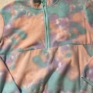 Tie-Dye Quarter-Zip Pullover